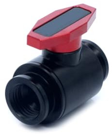 Luobannm Wasserkühlungs-Set Wasserstop-Ventil Hartrohrabschlussleitung Doppeltes Inneres G1/4-Gewinde