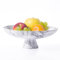 DN DECONATION Obstschale aus Marmor Deko Große Obstkorb für Küche Snacks Tablett Dekoration Gemüsekorb Servierschale Fussschale für Schlüssel Wohnkultur