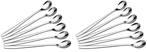 CHG 9285-00 Set de 6 Cuillères de Yogourt/Longdrink/Glace (Lot de 2)