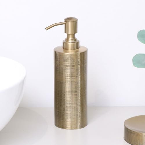 Melody Maison Brass Gold Textured Metal Soap Dispenser