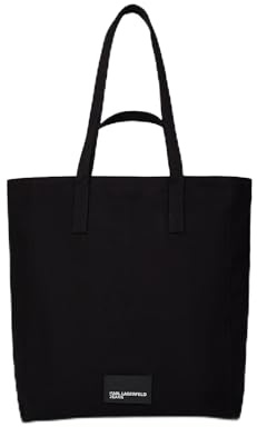 Karl Lagerfeld Jeans, Women's Logo Shopper, Black, One Size, black, Contemporary