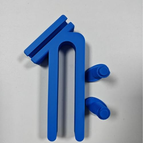Yuanpgky Eimer-Schlauchhalter und Clip-Halterung für Garteneimer mit breiter Kompatibilität für Standard-Eimertypen und Aquarien, kompaktes 6,1 x 11,9 cm, leichtes Design (blau)