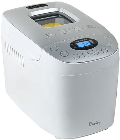 Davivy Bread Maker 3.5 lbs with 2 Dough Kneading Paddles,15-in-1 Automatic Large Capacity Bread Machine Nonstick Bowl For Bread, Jam& Yogurt, 3 Loaf Sizes and 3 Crust Settings