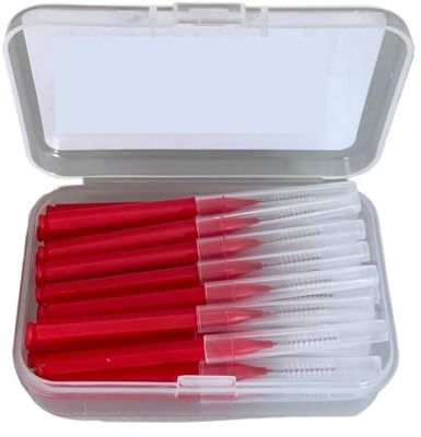 InterdentalbüRsten 30 Stück Interdentalbürsten, Zahnreinigungsbürsten(1.0mm red)