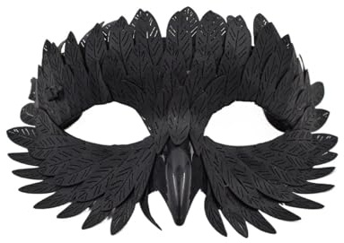 BDFJEDS Federmaske Frauen Federmaske Geeignet for Rollenspiele Halloween Weihnachtsschmuck(Color1)