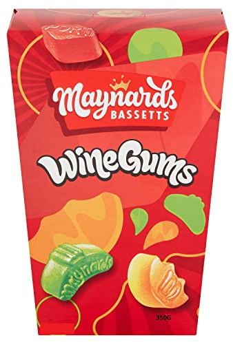 Maynards Bassetts Wine Gums Sweets Carton, 400g