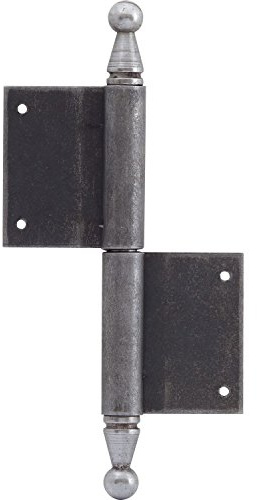 Türnussband mit Zierkopf, links, 140 x 210 mm, Stahl blank