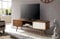 KADIMA DESIGN tv Lowboard 140 cm bois massif palissandre Cottage 2 portes et spécialisés étagère HiFi