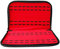 Hemobllo Uhrentasche, Uhrenständer, Uhrentablett, Schmuckorganisator, Aufbewahrung der Lederabdeckung, Uhrendisplay-Paket, Uhrenschmuckdisplay mit 20-Positionen-Uhr für Uhrenschmuck (Rot und Schwarz)