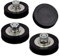 MUTUACTOR 4 sets Neodym Magnete Extra Stark,starker Neodymium-Magnettopf mit gummierter magnete wasserfest, magnetischer Zugkraft von 14 kg