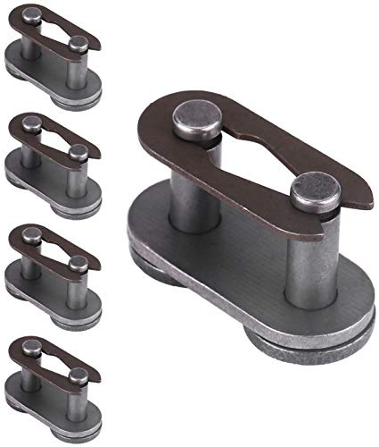 Motorbike Chain Link, Split Link for Motorbike, 5 Pcs 415 Drive Chain Master Connector Link Carbon Steel Connecting Chain Joint Link for Motorcycle Dirt Bike Scooter Motorbike Motocross