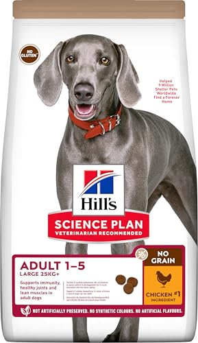 Hill S Science Plan No Grain Adult Large Breed Trockenfutter Geschmack Huhn 12 kg