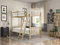 STRICTLY BEDS&BUNKS Aspen 3ft Single Solid Pine HEAVY DUTY Bunk Bed with Slanted Ladder