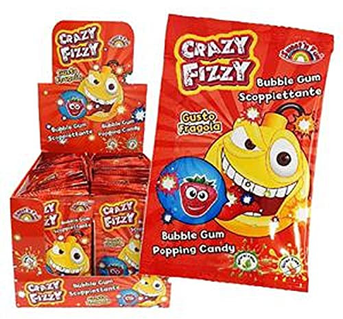 1 boîte de Crazy Fizzy saveurs variées Gr.7 de 50 pièces (FRAISE)