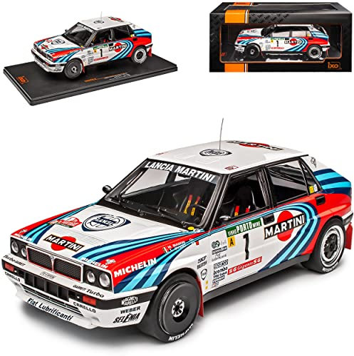 Ixo Lancia Delta I Typ 831 HF Integrale 16V Nr 1 Rally Gewinner Portugal 1990 Biasion 1. Generation 1979-1994 1/18 Modell Auto