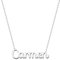 cotigo Collana con Nome in Acciaio Inossidabile - Ciondolo con Nome Personalizzato Collana in Argento o Dorate - Regali Personalizzati per Le Donne San Valentino amore (Carmen-Argentato)