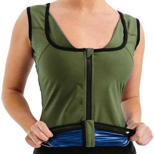 RDX Frauen Sauna Shirt Sauna Weste Schwitzanzug Frauen Body Shaper Workout Hot Tank Top Bauch Abnehmen Shapewear
