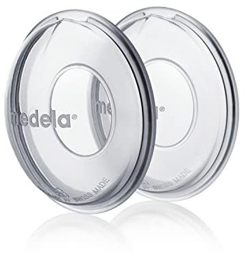 Medela Conchiglie per la raccolta del latte materno, tazze di raccolta per l'allattamento e l'allattamento al seno, progettate per catturare il latte materno in eccesso, 2 ct