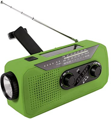 Raxove Radio météo portative - Radio à énergie Solaire Portable avec Alerte météo,Radio AM/FM/NOAA à manivelle à énergie Solaire 2000 mAH pour l'escala, la pêche, la randonnée en Plein