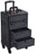Yaheetech Rolling Makeup Train Case with Drawers Professional Cosmetic Organizer Beauty Storage Case Travelling Trolley Box