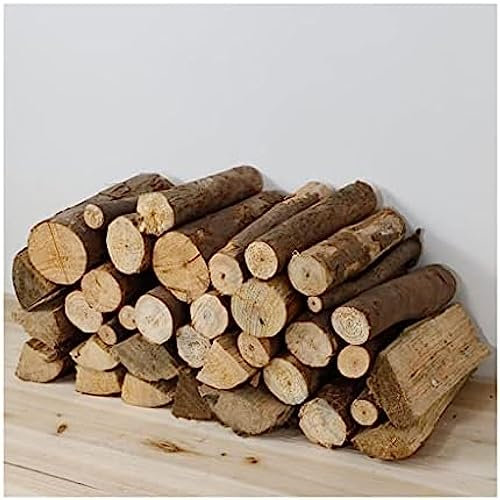 Leña para El Hogar Leña para Acampar Partir A Mano Leña Seca Adornos Chimenea Calefacción Caldera Combustible Leña Troncos Fogata Leña Gruesa Combustible,2kg,YUYANAIAI