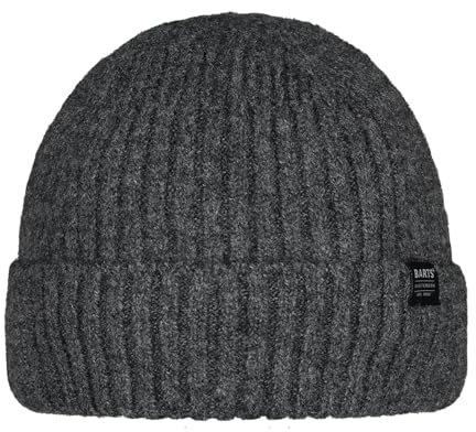 Barts Herren Beanie Meeson gefütterte Strickmütze 2154 Dark Heather 19