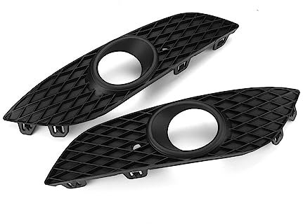 Nebelscheinwerfer Grill ABS 2 Stücke Auto Front Nebel Licht Kühlergrill Grill Nebel Lampe Kühlergrill Abdeckung Für Opel Für Astra H 2007-2012 Für Vauxhall 1400409 1400410 Lampenabdeckung