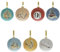 Widdop Harry Potter Charms - Bolas colgantes con purpurina para árbol (juego de 7) con caja de regalo – Hogwarts Hedwig
