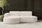Kaiser Möbel, Ecksofa, Schlafsofa, Sofa Modena Studio Parma, Modern Design Couch, Polsterecke, Freistehend Sofa Wohnzimmer -Stoff Verita Ecru Links
