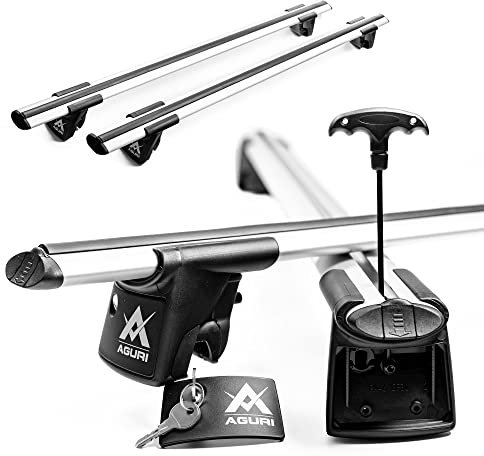 AGURI Runner II | Kompatibel mit VW Sharan 2010+ | Dachgepäckträger Dachträger | Geeignet zur Befestigung von Dachboxen, Fahrradträger, Leiter | Robuste Konstruktion aus Alu