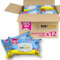 Lingettes Bebe Aqua Pure BabyLindo | 99 % d'eau | Nettoie en douceur et protège | Peaux sensibles | Lot de 12 x 80 (960 lingettes humides)
