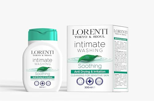 LORENTI TOKYO & SEOUL Intimate Washing Soothing 300 ml Mujer | Loción de lavado íntimo | Gel de lavado suave para higiene íntima y olores no deseados – Protege contra la deshidratación y la irritación