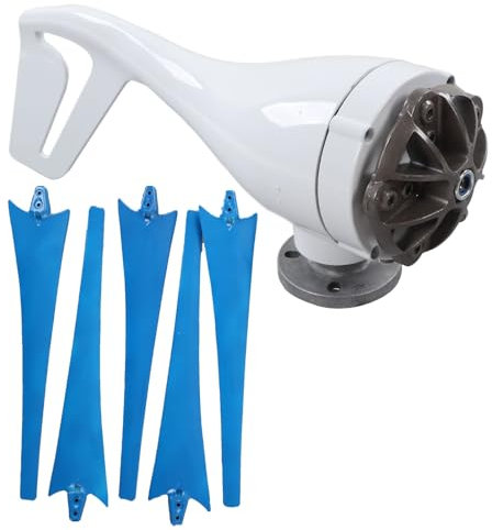 Generatore eolico 300 W 5 pale Generatore di corrente Regolazione automatica della direzione per PV Casa RV (24V)