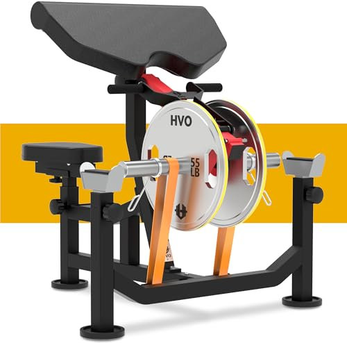 HVO Curlbank Bizeps Maschine Bizepsbank: 3 in 1 Bizeps Trainingsgerät Armtrainer Scottbank für Zuhause Bizepsmaschine Preacher Curl Bench Bicep Curl Machine bis 300 kg Rot