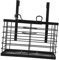 CATIEBYE Adjustable Hair Dryer Rack Hair Tool Holder over Door Adhesive Hair Dryer Hanger Styling Tool Organizer for Bathroom