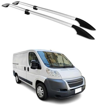 OMAC Dachreling für Citroen Jumper 2006-2026 L1 H1 2X Alu Silber | 4-teilig verpackt, Relingträger, fahrzeugspezifisch