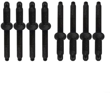 Kit de goujons d'injecteur, 8 pièces de goujons d'injecteur en métal 198283 3M5Q9D927BA 1233685 pour Ford (C-Max, Fiesta, Focus), pour VOLVO, pour Berlingo