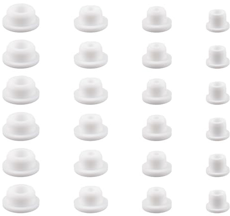 INCREWAY Bathtub Jet Covers, 24PCS Silicone Tube Hole Plug Waterproof Cover Hole Plugs Pipe Tube Inserts for Bathtub Hole, 4 Sizes