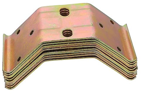 STOBOK 10Stücke Eckhalterungen Praktische Möbelverbindung Mit Doppel Design Für Tische Betten Und Einfach Zu Installieren Und Für Holzprojekte