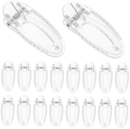 Healvian 20 Pièces Epingle à Cheveux Pince Barrettes à Cheveux Pince à Cheveux Française Barrettes Pour Tout-petits Pinces à Cheveux Bébé Transparent Plastique