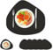 Sevenpers Tischsets Abwaschbar, Tischsets Leder and Untersetzer 6er Set,Wasserdicht rutschfest Platzdeckchen Platzset für Hause Küche Restaurant und Hotel,Schwarz,40x34cm