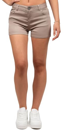 Cipo & Baxx Damen Shorts WK195 Beige W26