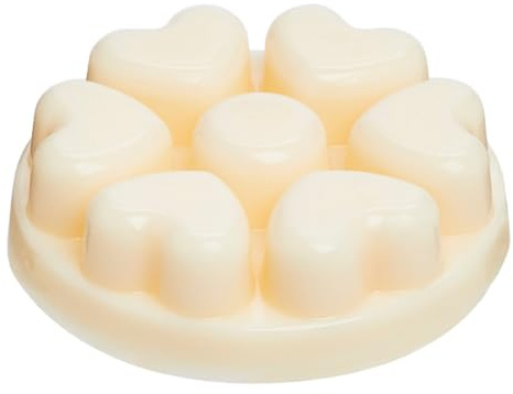 PartyLite Galets de Cire parfumée Scent Plus® en Forme de cœur Parfum Marshmallow Vanilla fondants de Cire sans Flamme pour brûle-Parfum Jusqu’à 60 Heures de Diffusion décoration d'intérieur