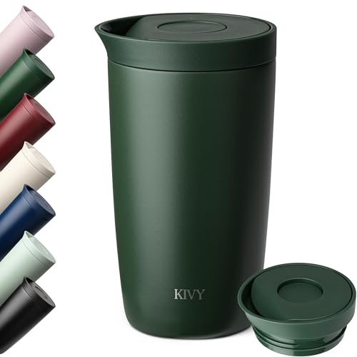 KIVY Thermobecher 350 ml - 6h Heiß | 24h Kalt - Spülmaschinenfest -BPA-Frei