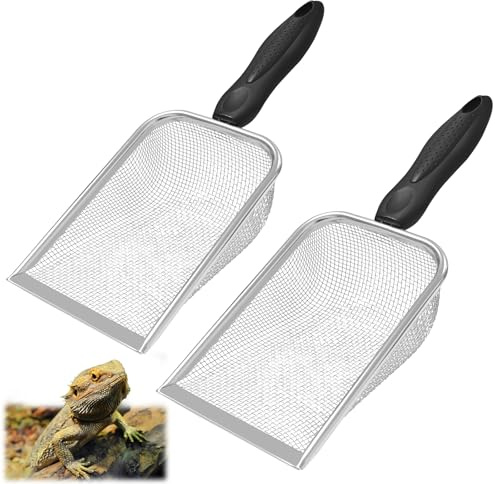 2Pcs Petite Pelle à Litière pour Chats,Mailles Fines 2 x 2 mm (2)