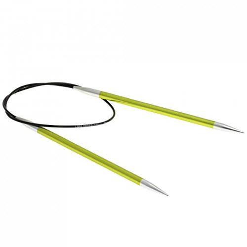Lana Grossa Rundstricknadel Aluminium | leicht & stabil | glatte Oberfläche für müheloses Stricken | ideal für alle Garne | langlebig & komfortabel | 60/5,5