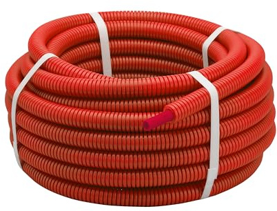 Couronne Tube PER Gainé Rouge Ø12 - Longueur 50 mètres NOYON & THIEBAULT