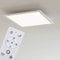 BRILONER - LED Deckenlampe flach mit Fernbedienung, einstellbar von warmweiß bis kaltweiß, buntes RGB Licht, Lampe, Deckenleuchte, Wohnzimmerlampe, LED Panel, 29,5x29,5x6,5 cm, Weiß