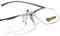 LUFF Lesebrille Clip Lupe Tragbare Clips, geeignet für verschiedene Gläser(2.0X)