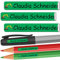 INDIGOS UG - Namensaufkleber Kinder Schule - 49x7 mm - personalisierbar - 004 - Bagger - 88 Sticker - Namensschilder personalisiert - Aufkleber selbst gestalten - Stifte, KITA, Federmappe